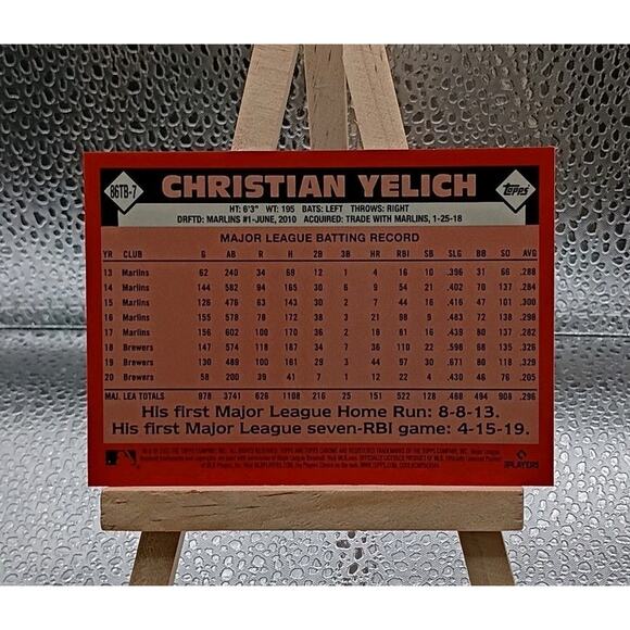 Ronald Acuna Jr 2021 Topps Chrome BEN BALLER 1986 Retro Refractor Atlanta Braves - Picture 5 of 5